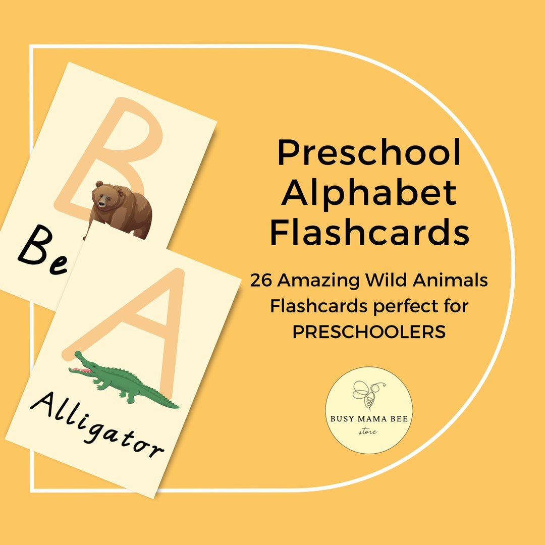 26 ABC Flashcards, Educational Cards, AZ Cards, Learn Abcs, Alphabet