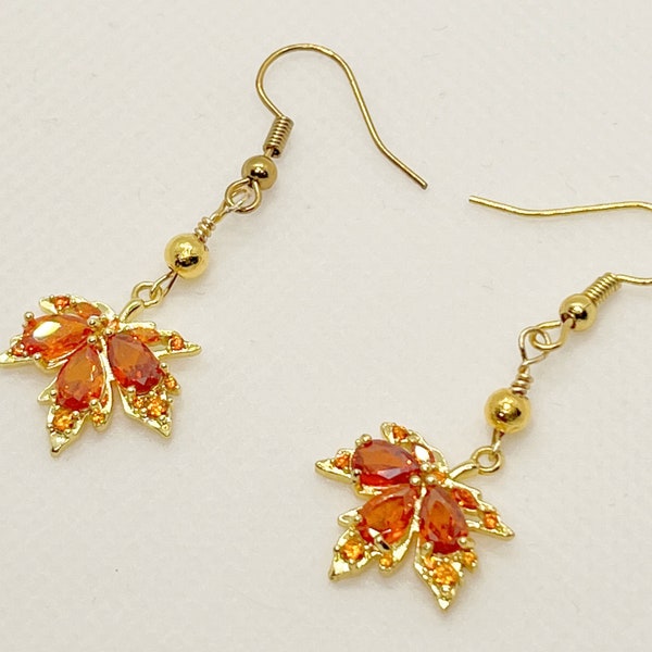 Autumn Leaf Earrings Etsy