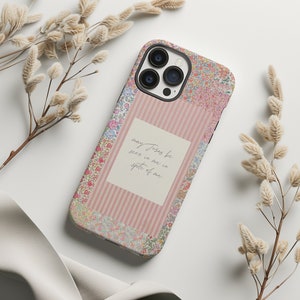 Christliche Handyhülle Jesus Bibel Vers Kokette Collage Handyhülle, Christliche Handyhülle, Schrift Geschenk, Religiöses iPhone Tough Case, S24 Hülle
