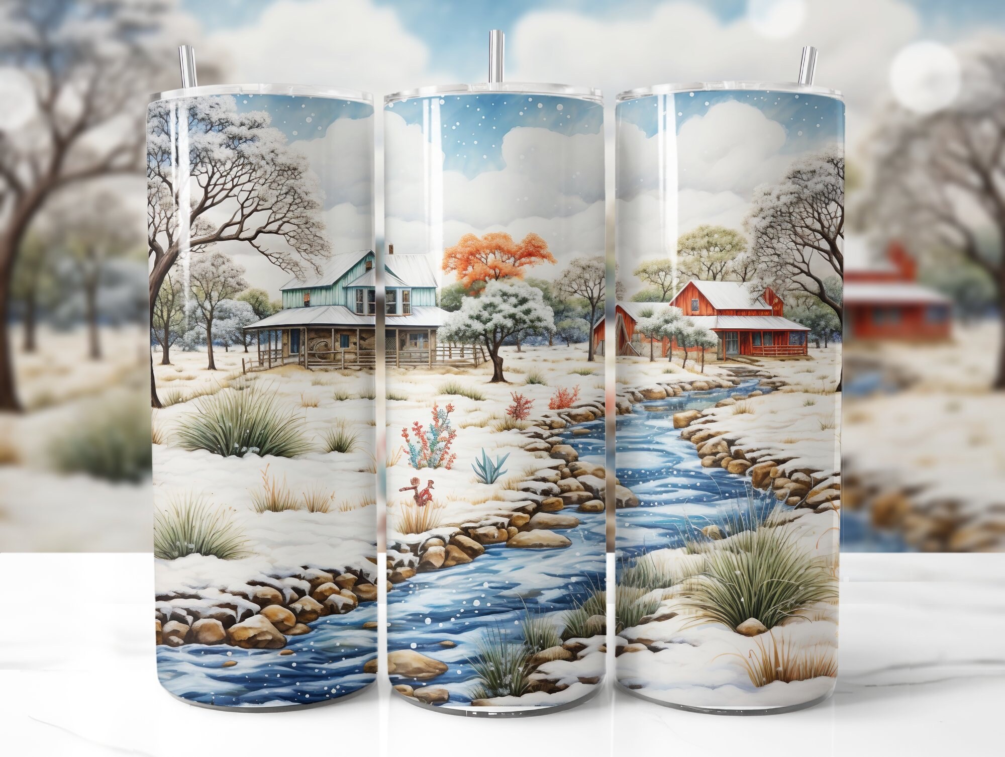 Xmas Tumbler with Straw, 20oz, Designer cup, Cat designs, Cat Lover, Xmas gift, Holiday decor, Water cup, Non-toxic main image 1