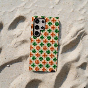 Lucky Clover Phone Case St. Patricks Day Shamrock Green Clover Irish Good Luck iPhone 16 15 14 13 12 Pro Max Pixel 9 8 7 S25 s24 s23