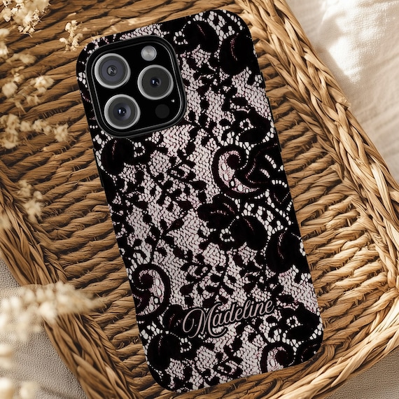 Vintage Black Lace Phone Case, Elegant Custom Floral iPhone 17 16 15 14 Pro Max Magsafe Tough Case Pixel 9 8 7 S25 S24 S25 - Etsy Vintage Black Lace Phone Case, Elegant Custom Floral iPhone 17 16 15 14 Pro Max Magsafe Tough Case Pixel 9 8 7 S25 S24 S25 - Etsy