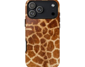 Giraffe Print Phone Case Brown Y2K Animal Pattern iPhone Cover, Safari Themed  Case, Wild Animal Pixel 7, Unique Giraffe Pattern Case