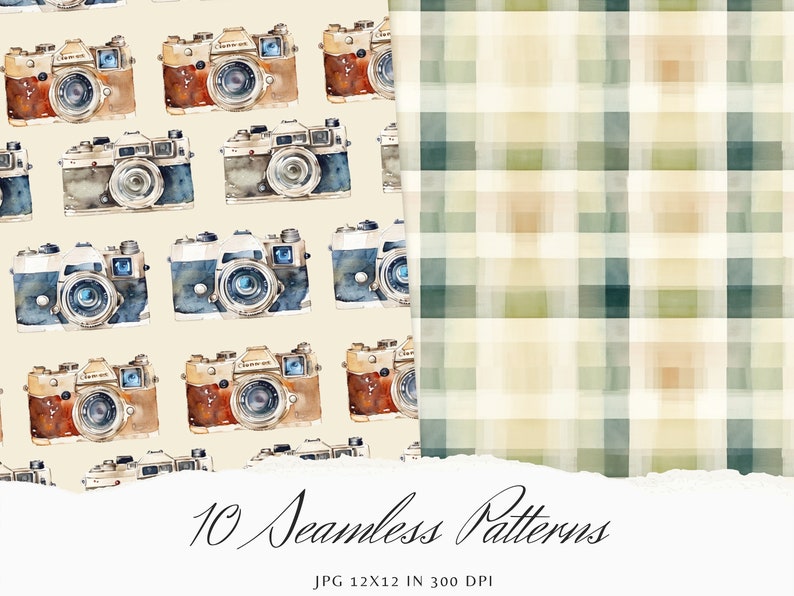 Travel Pattern Paper Watercolor Worldwide Adventure Seamless Patterns, Traveller Pattern ...