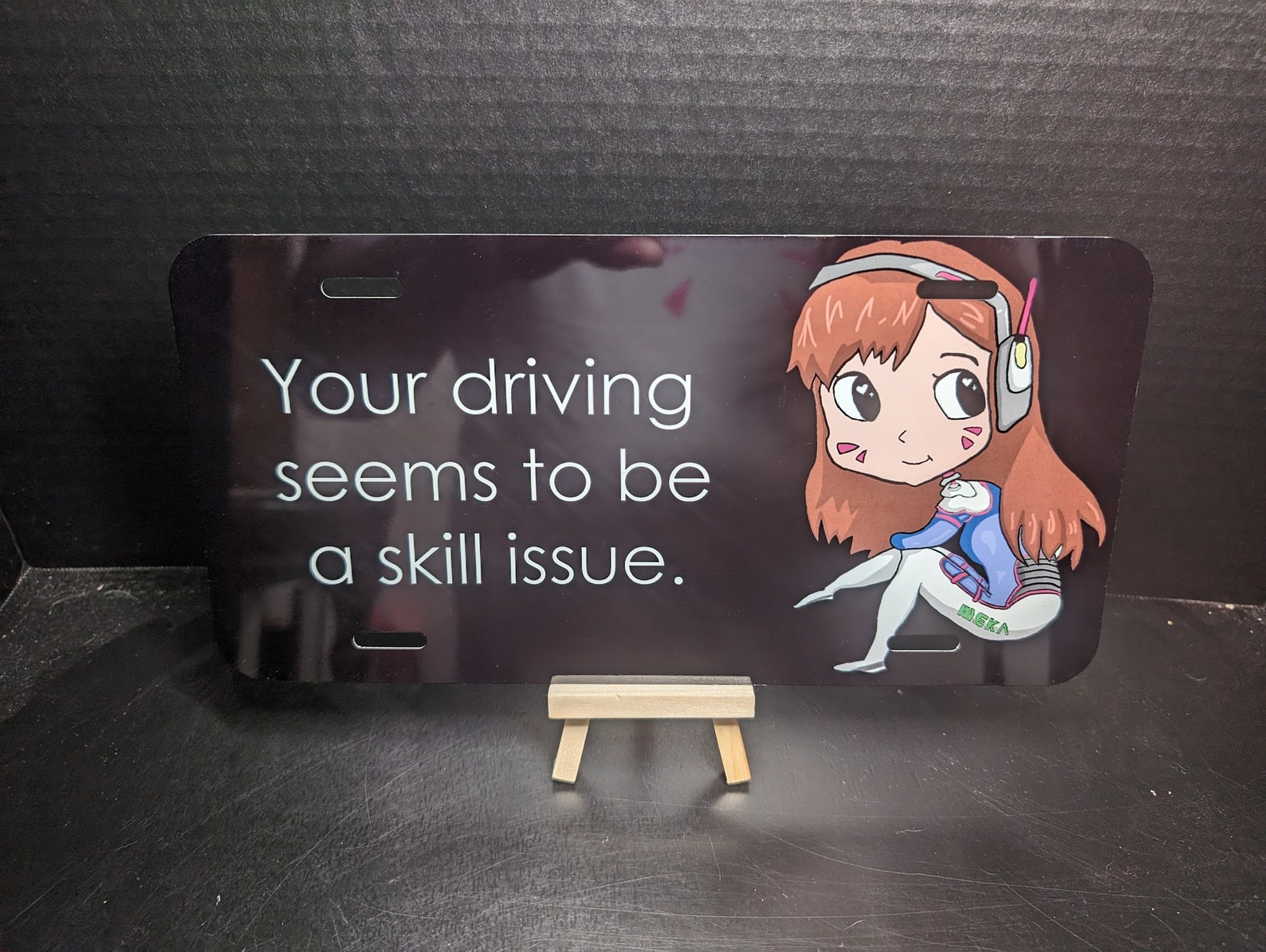 DVA VANITY PLATE | Overwatch License Plate | Overwatch Car Accessory ...