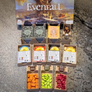 Evenfall boardgame insert/organizer - STL files (no physical components).