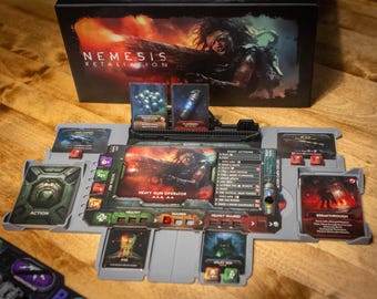 Player boards for Nemesis Retaliation boardgame - STL files (no physical components).