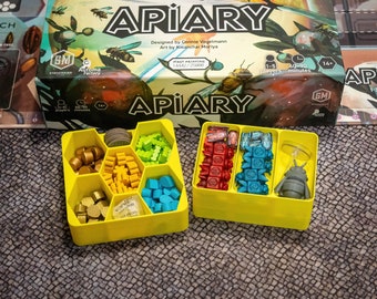 Token/Component Trays for the Apiary boardgame - STL files (no physical components).