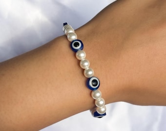 Evil Eye Perlenarmband