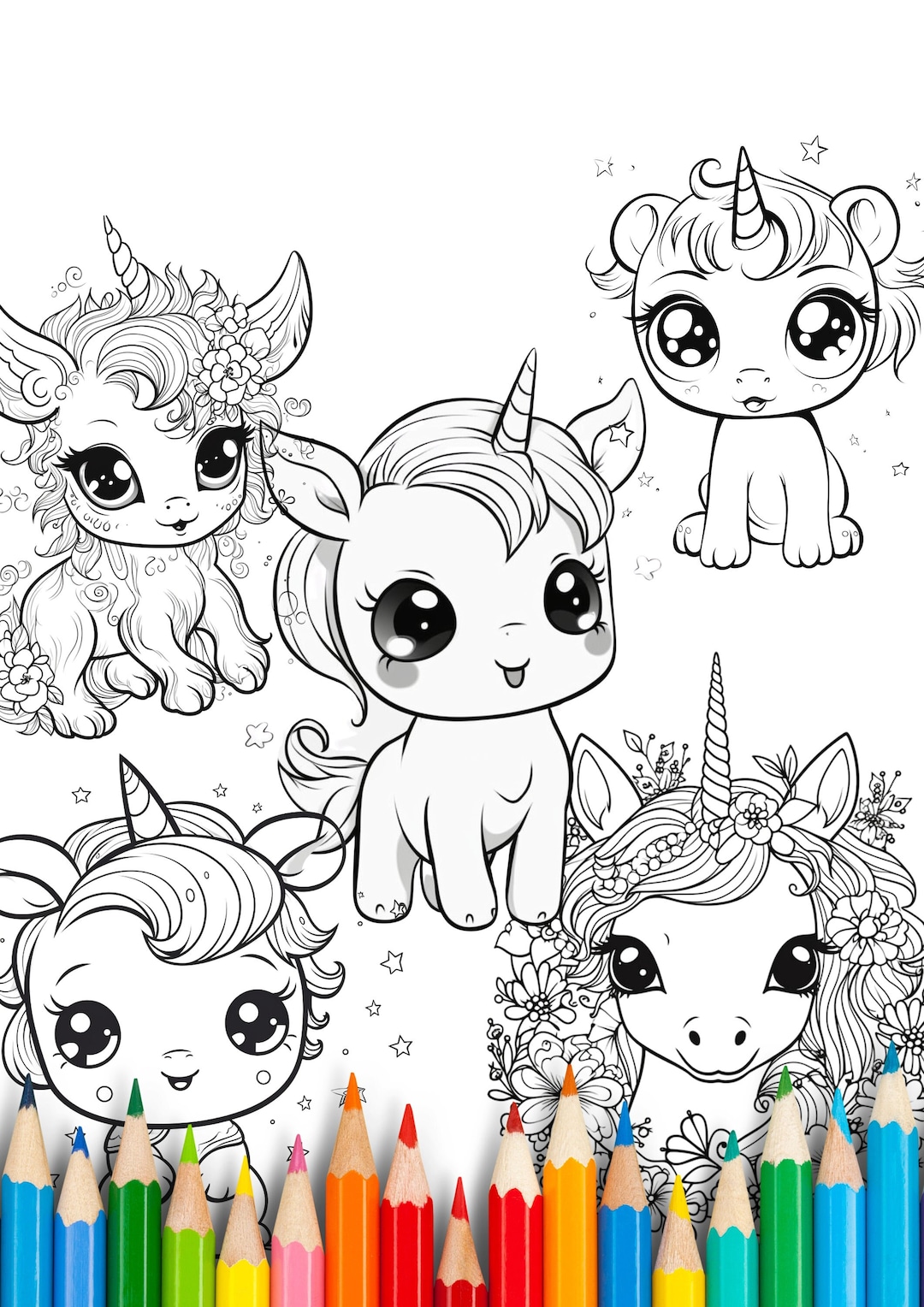 Livre De Coloriage Pour Filles Enfants Mon Joli Licorne Ou Sirène