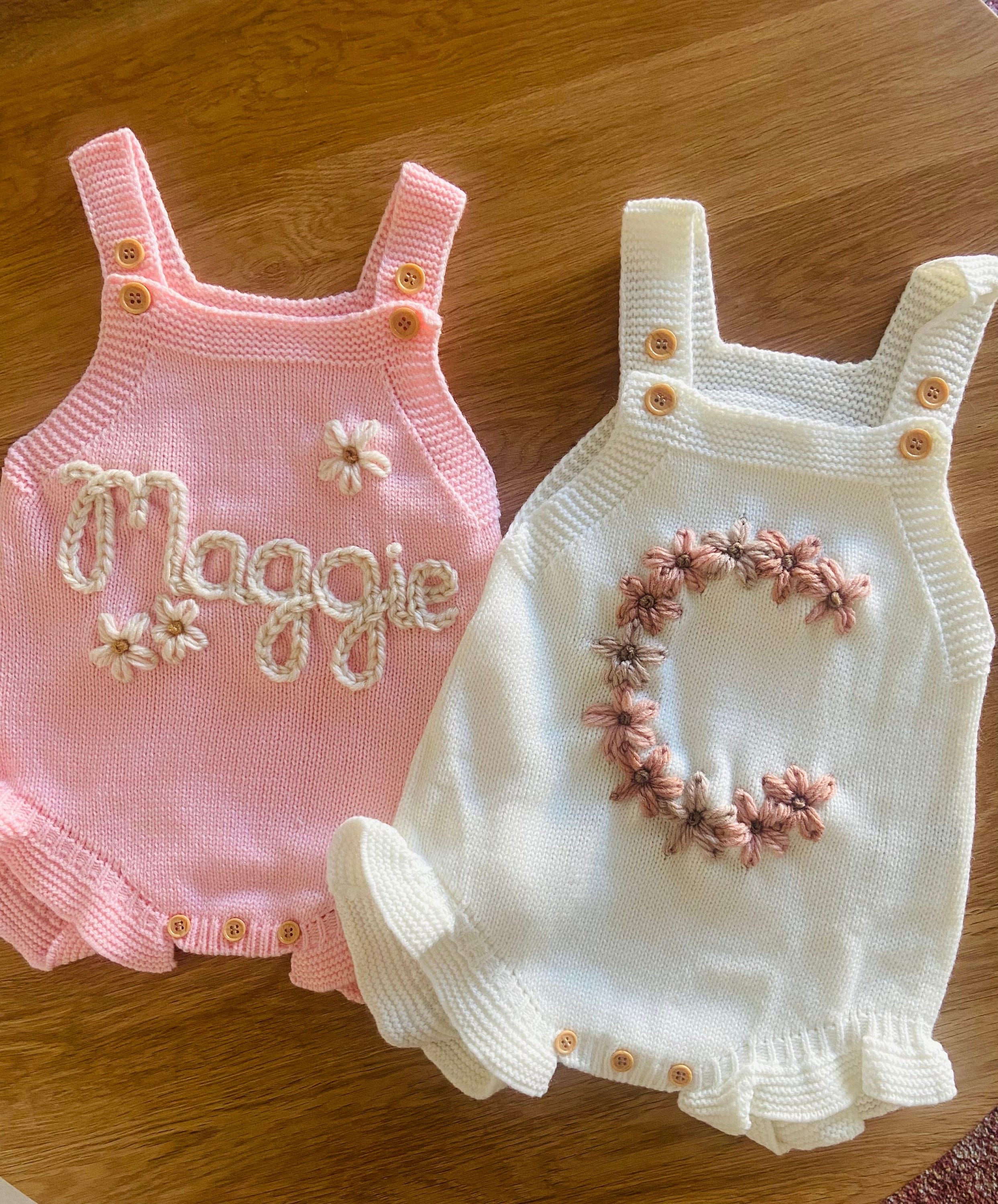 Personalized embroidered baby clothing