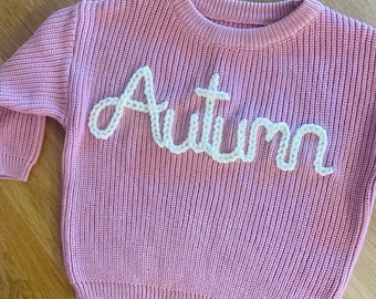 Personalized embroidered baby jumpers