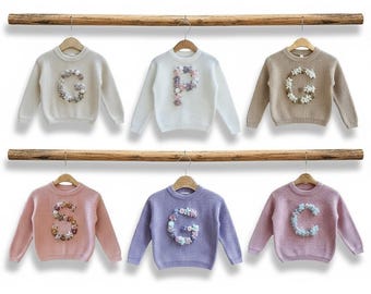 Personalized Embroidered Initial Baby& Children’s  Jumper