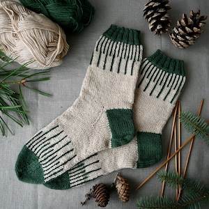 Pine Needle Socks - Knitting Pattern