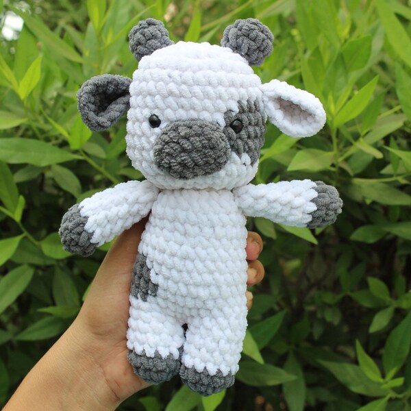 Crochet toy pattern of calf, cow, bulll, amigurumi tutorial PDF in English pattern, Easy to finish, home decor, toy amigurumi