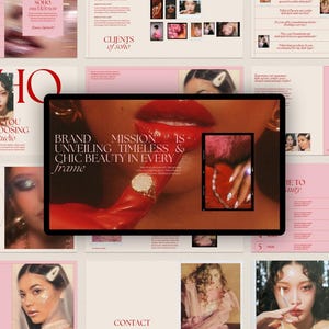 Portfolio Template for Stylists | Minimalist Canva Template |  Creative LookBook | UGC Portfolio TemplatE | Portfolio for Beauty Salons