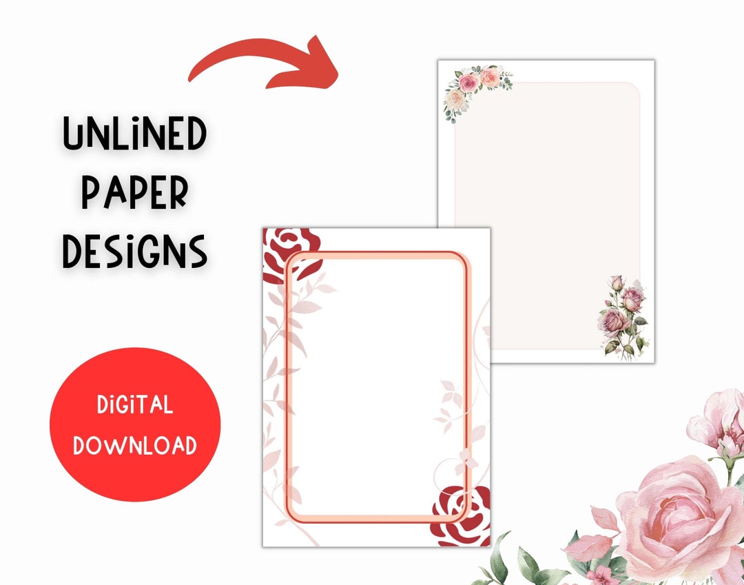 June Birth Month Notepads Flower Notepads Rose Notepads Etsy