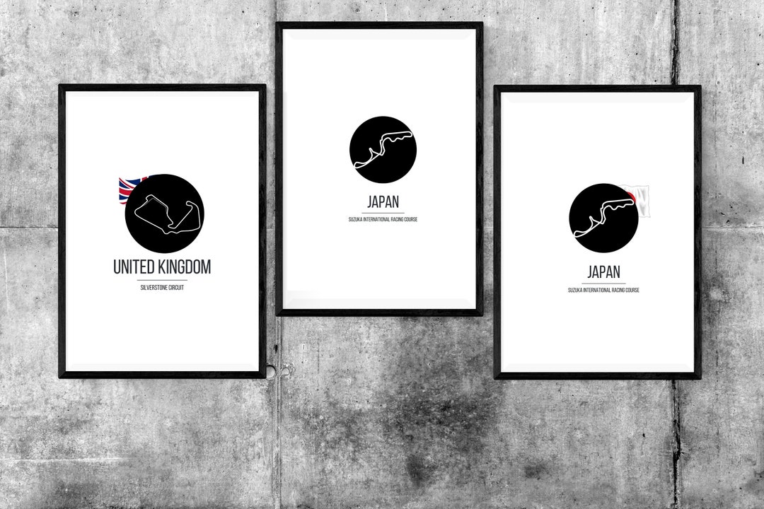 Formula 1 Tracks Circuit Posters L F1 Digital Art L 2023 Etsy