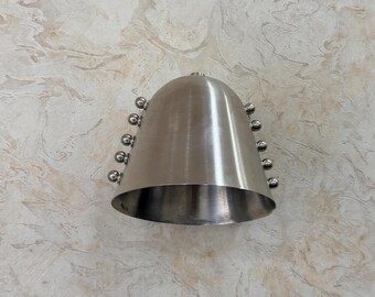 Moderne Wandleuchte aus gebürstetem Chrom | Minimalistische Wandlampe | Luxus Beleuchtung | Zeitgenössische Wandleuchte | Flur Akzent Licht