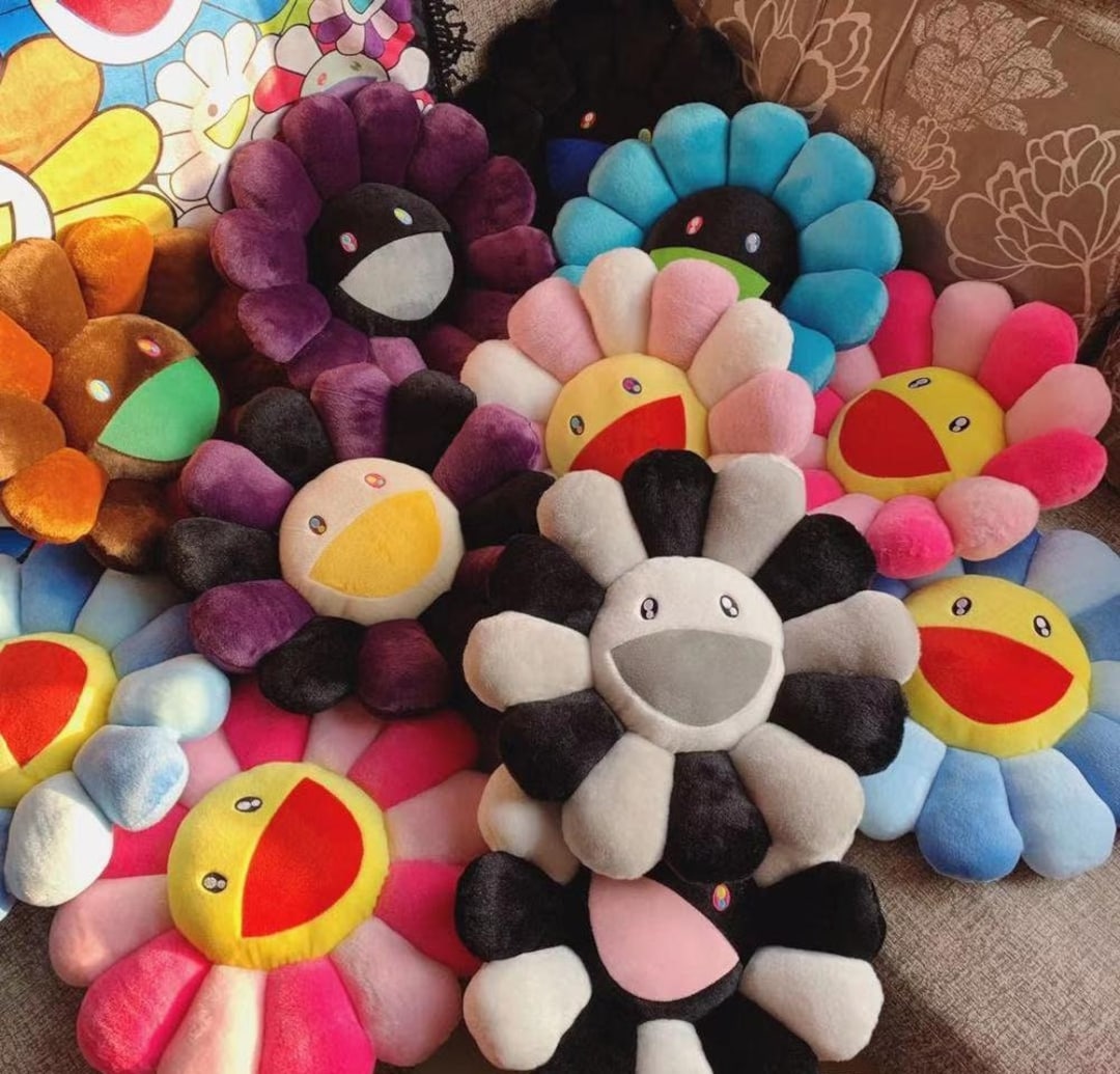 Murakami Pillow Flower Pillow Takashi Murakami Pillows Etsy Canada