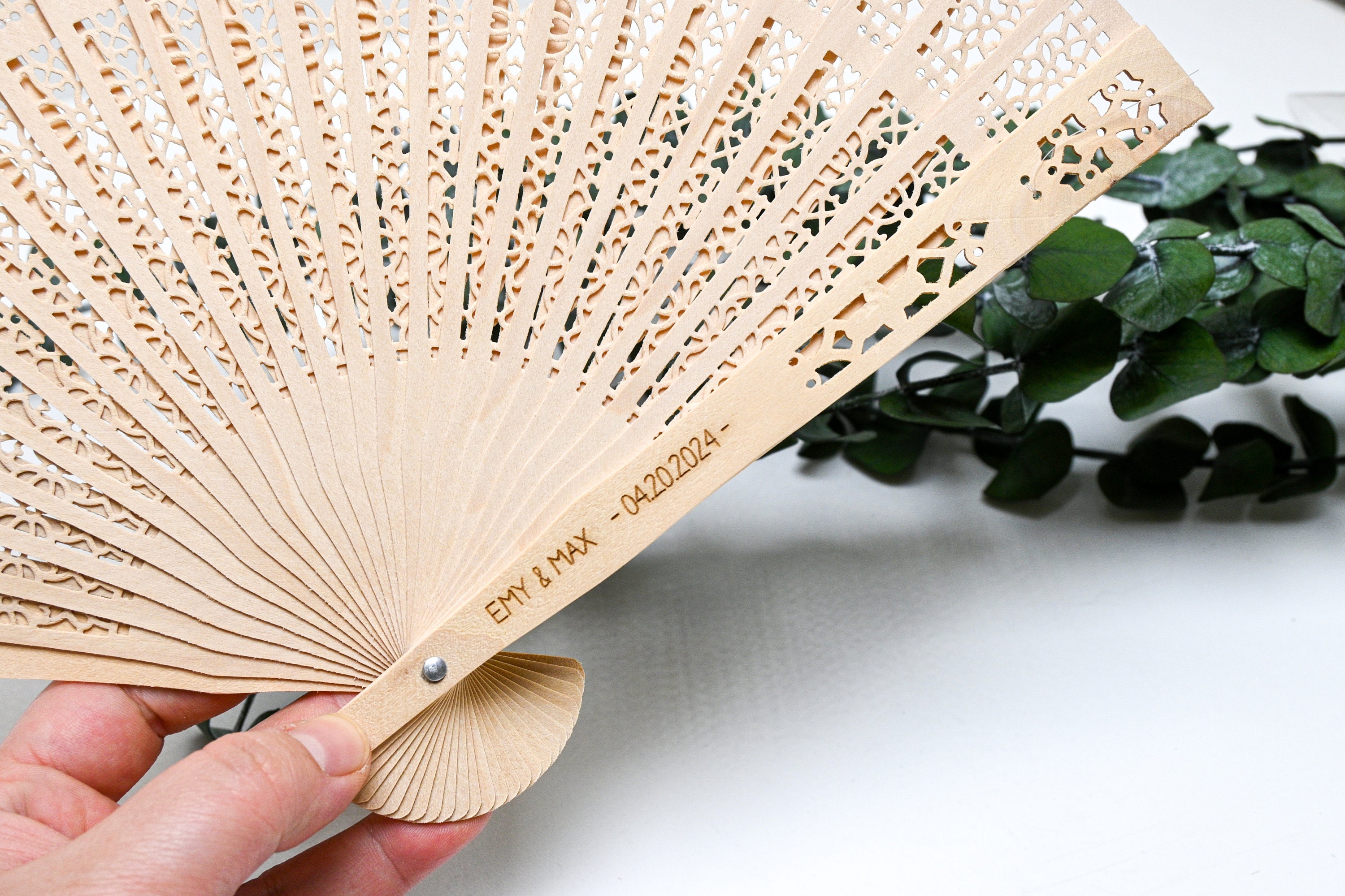 60 Pcs Bulk Wedding Fans Wedding Favors For Guests in Bulk Custom Hand Fan Bridal Shower Favors Summer Wedding Rustic Favors Wedding Favors