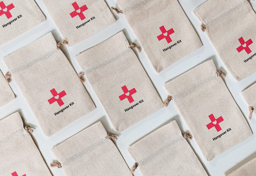 Hangover Kit Bag, Hangover Bag Bachelorette Party, Bridal Shower Favors