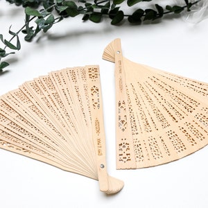 60 PCS Wedding Fans Rustic Fans Wedding Favors Fan Personalized Wedding Favors Custom Hand Fan Wedding Favors bulk Wedding Fans