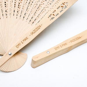110 Pcs Bulk Wedding Fans Wedding Favors For Guests in Bulk Custom Hand Fan Bridal Shower Favors Summer Wedding Rustic Favors