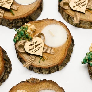 50 PCS Personalized Candle Wedding Favor Wedding Favors for Guests in Bulk Wedding Gifts for Guests Rustic Wedding Bridal Shower Favors