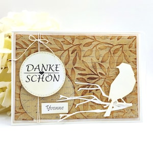 Karte Dankeschön | Dankeskarte personalisiert | liebevoll personalisierte Dankeschön Karte | Karte Danke | personalisierte Danke Karte