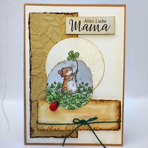 Karte "Alles Liebe Mama" | Geschenkkarte für Mama | Geburtstagskarte Mama | Muttertag  Karte | Karte für Mama |