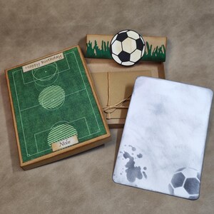 personalisierte Verpackung Geldgeschenk für Fußballfan | Verpackung personalisiert Fußball | Geldgeschenk Verpackung Geburtstag Fußballer |