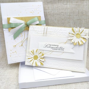Geschenkbox mit Glückwunschkarte zur Hochzeit | Geschenkschachtel zur Hochzeit | Geldgeschenk zur Hochzeit | Geldverpackung  zur Hochzeit