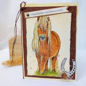 Geburtstagskarte Pferd | Pferdekarte | Glückwunschkarte Geburtstag Pferd | Geburtstagskarte Mädchen | Geschenk für Pferdeliebhaber