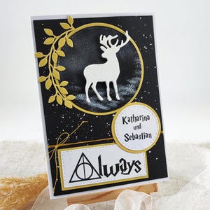 personalisierte Glückwunschkarte zur Hochzeit | personalisierte Hochzeitskarte | Magische Hochzeitskarte | Zauberhafte Glückwünsche Hochzeit