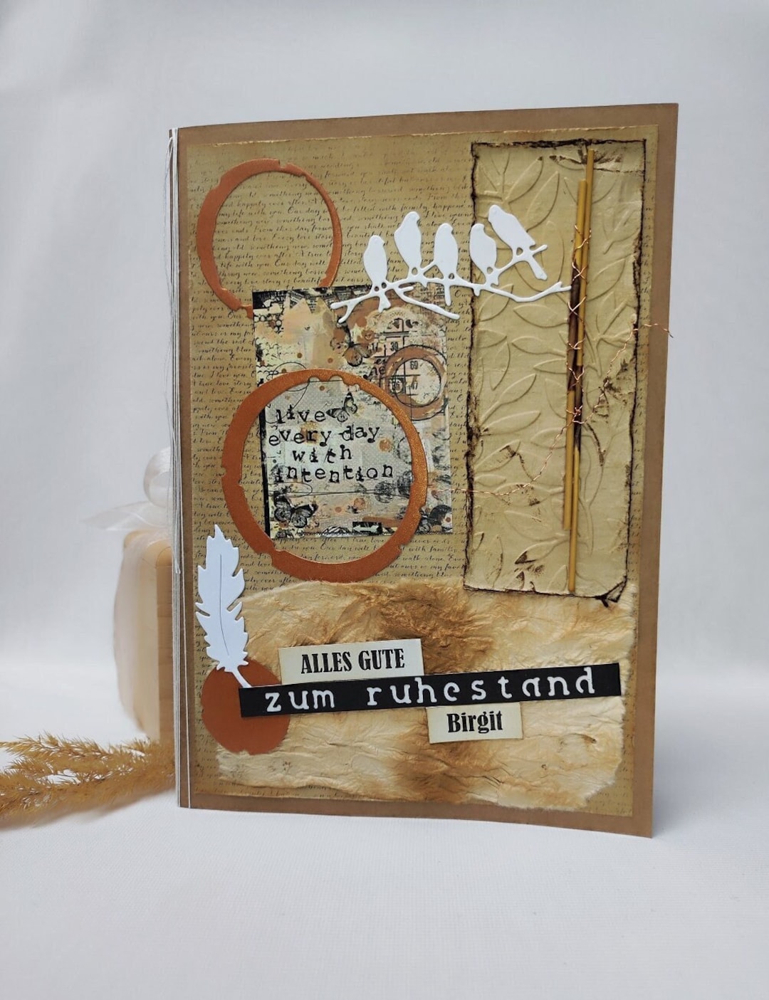 Gute Rente Personalisierte DIN A5 Karte Zum Ruhestand | Karte Zum Renteneintritt ...