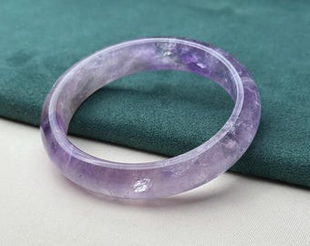 55mm Natural Bolivia Ametrine bangle certified natural Energy Healing Crystal 4965