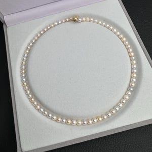 6mm natural Akoya cultured Pearl candy mixed colors pearl strand