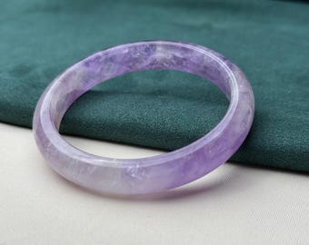 58.9mm Natural Bolivia Ametrine bangle certified natural Energy Healing Crystal 4963