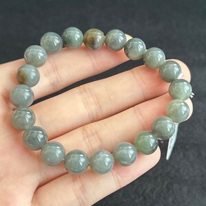 10mm Hetian Qinghua nephrite round bead bracelet certified natural 籽料青花三色手串#2488