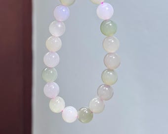 Premium Quality Macaron Multi Colors nephrite bracelet 10mm bead round bracelet certified natural 3082