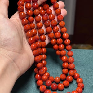 Top-Grade Waxi Nanhong south red agate | Full-Body Texture | Flame Pattern | Rosy Bicolor | Collector’s Piece mala certified natural