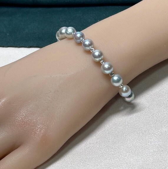 ブレスレット LESS IS MORE 8mm pearl bracelet 8mm pearl bracelet (L size) - Less is more | 60% - Asian