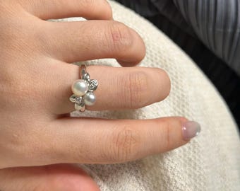 Perle Tasaki Akoya vintage sertie de platine avec diamants naturels 6,25 USD