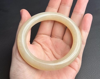 58.7 mm Bransoletka Ou Fen z różowego nefrytu, certyfikowana jako naturalna 2591 收藏证
