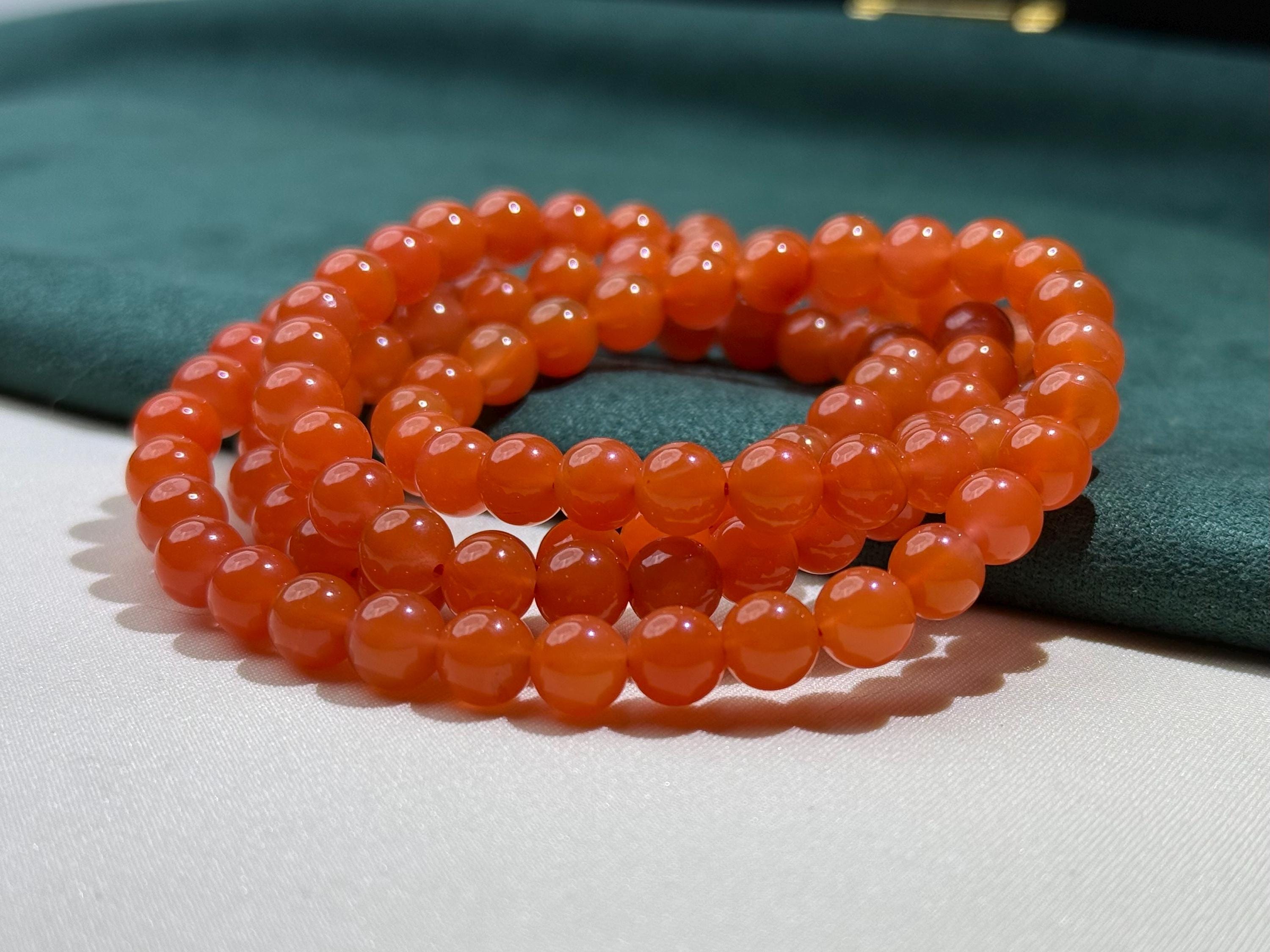 Baoshan Nanhong Gem Quality 8mm Stacking Bracelet Certified 