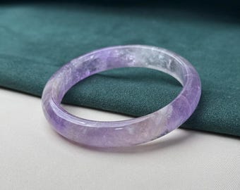 57mm Natural Bolivia Ametrine bangle certified natural Energy Healing Crystal 4964