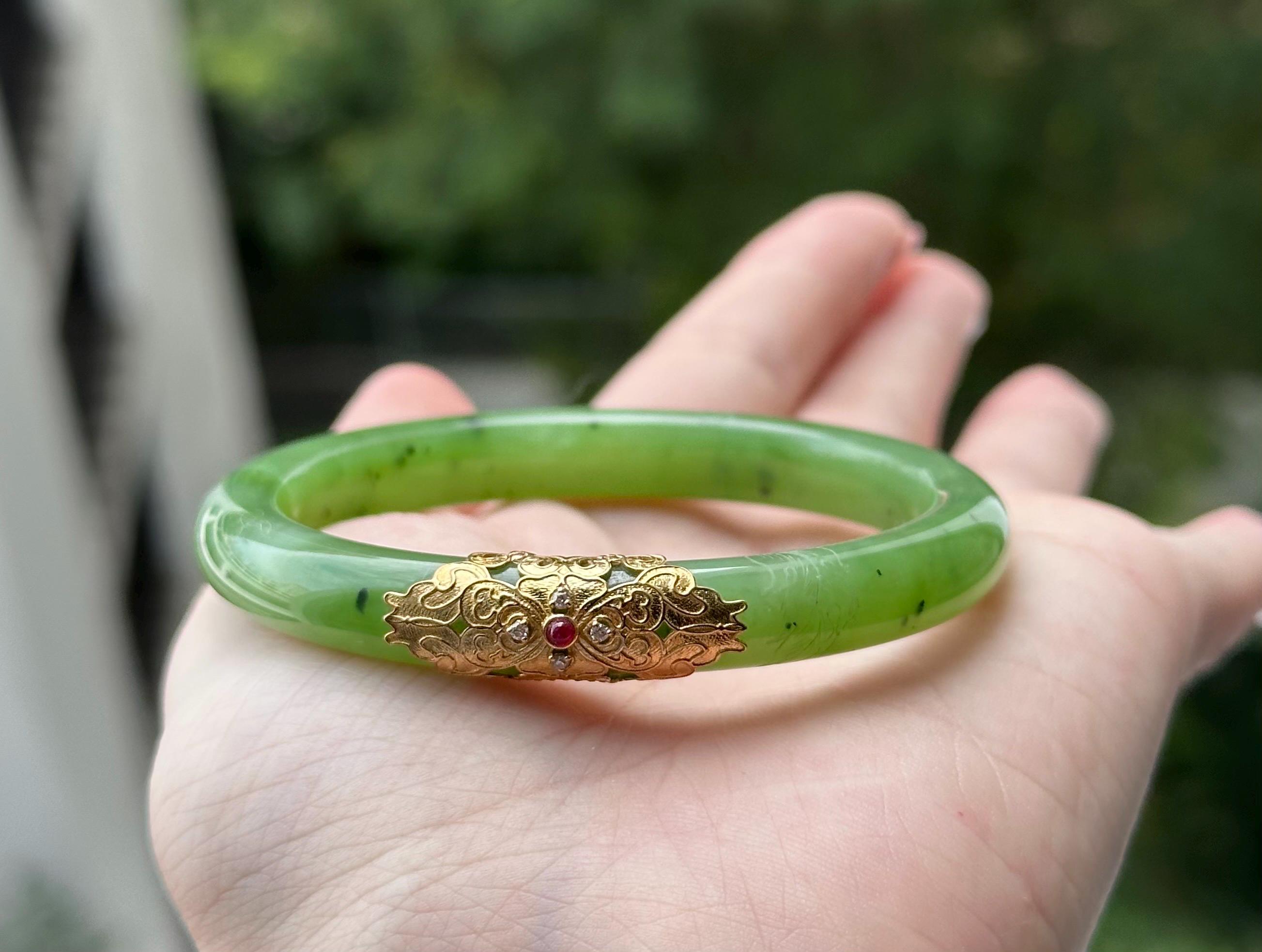 古代オリエント 56.3 mm アイシー アップル グリーン ジェイド