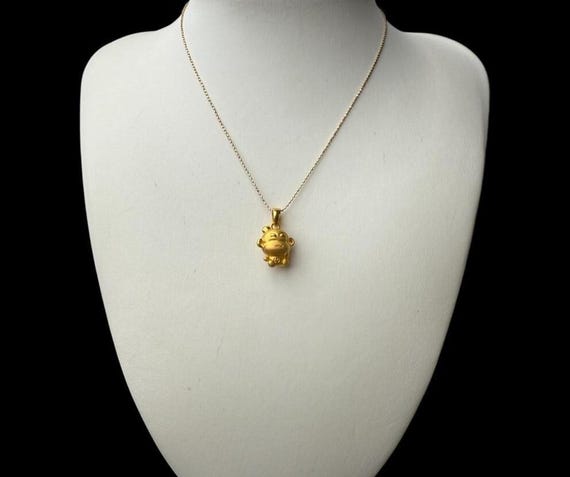 999 Solid Gold Chinese Zodiac Monkey Pendant 24K Jewelry - Etsy