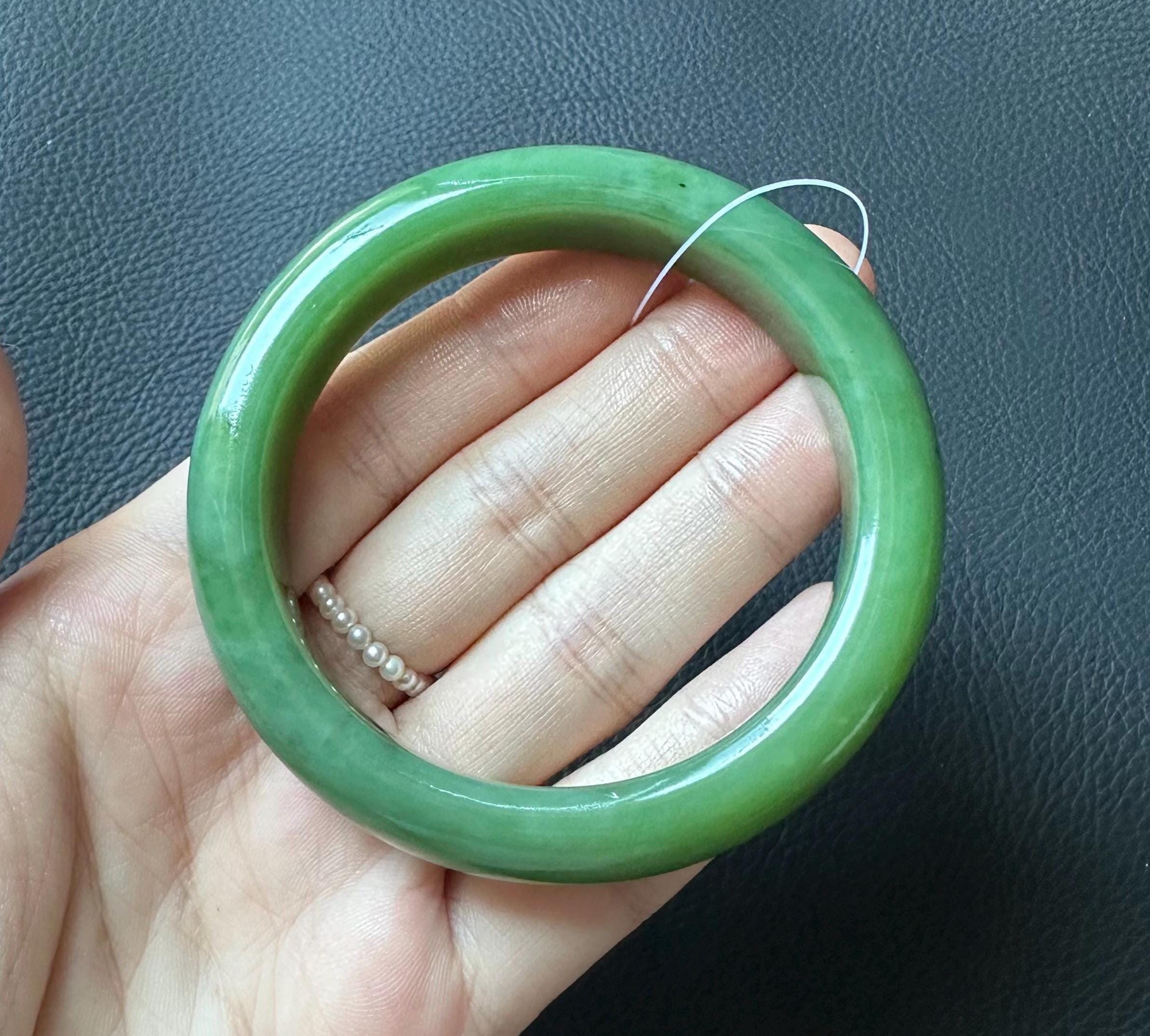 新品未開封FrogTree 麟核 銀明水 Silver Sacred Water 58.5mm Siberian Old Mine Spinach Green Nephrite Chinese Jade